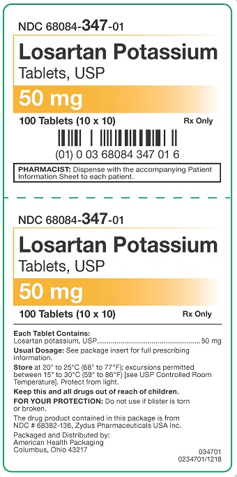 50 mg Losartan Potassium Tablets Carton
