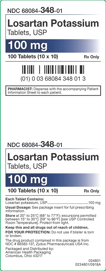 100 mg Losartan Potassium Tablets Carton