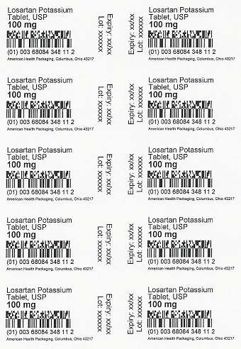 100 mg Losartan Potassium Tablet Blister