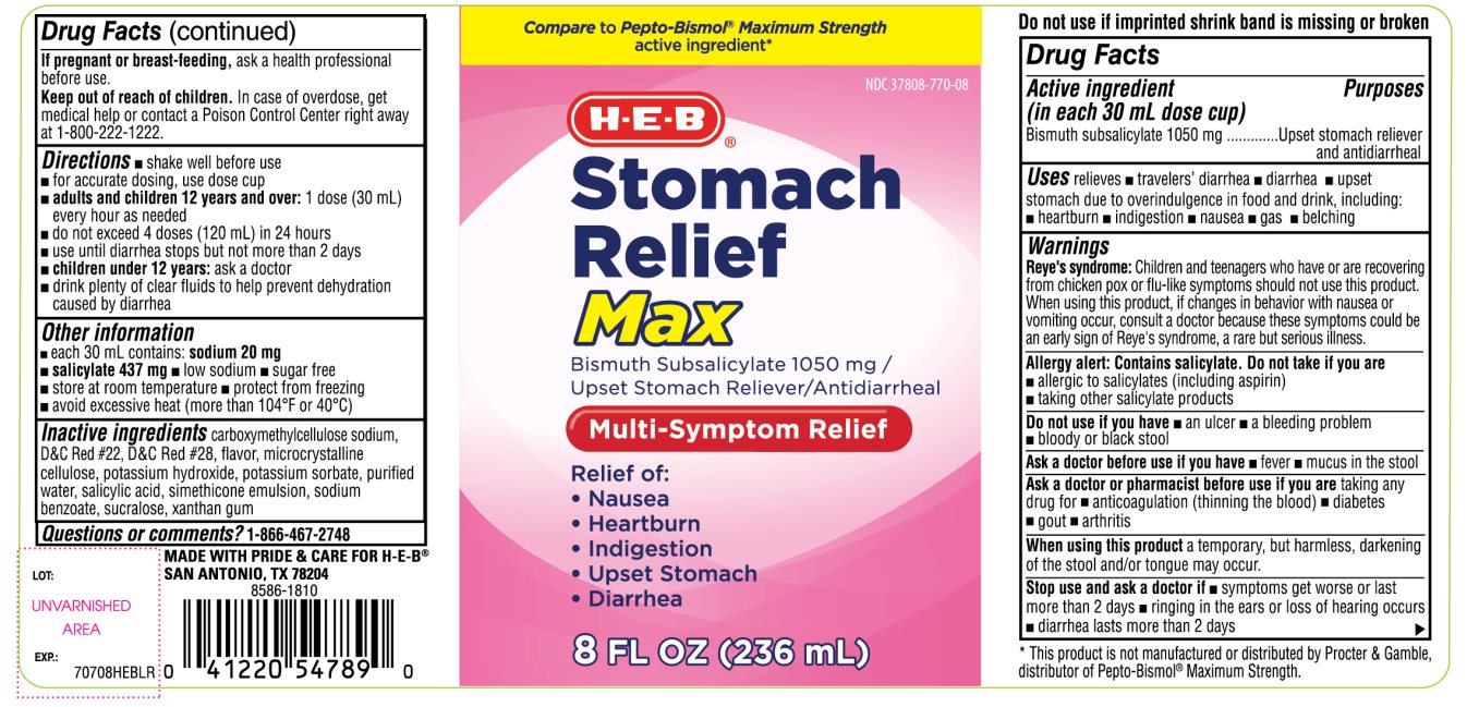 HEB Max Bismuth Subsalicylate 236 mL