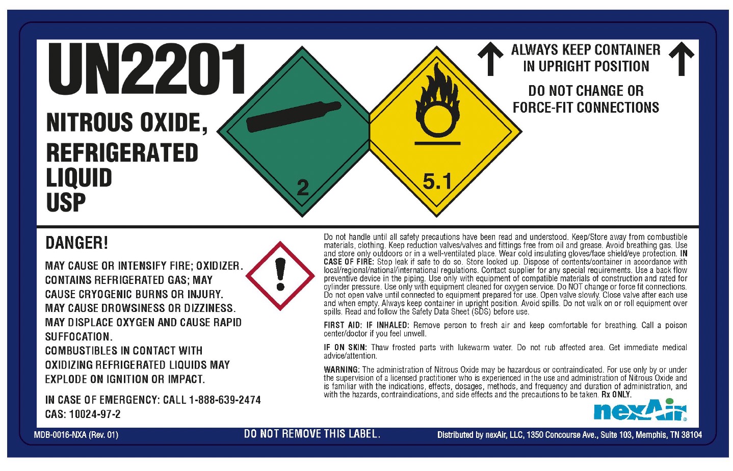 nitrous oxide refrig 2025