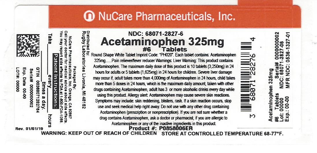 Acetaminophen by NuCare Pharmaceuticals,Inc. ACETAMINOPHEN tablet