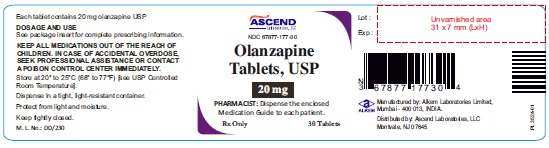Olanzapine tablets 20 mg 30 counts