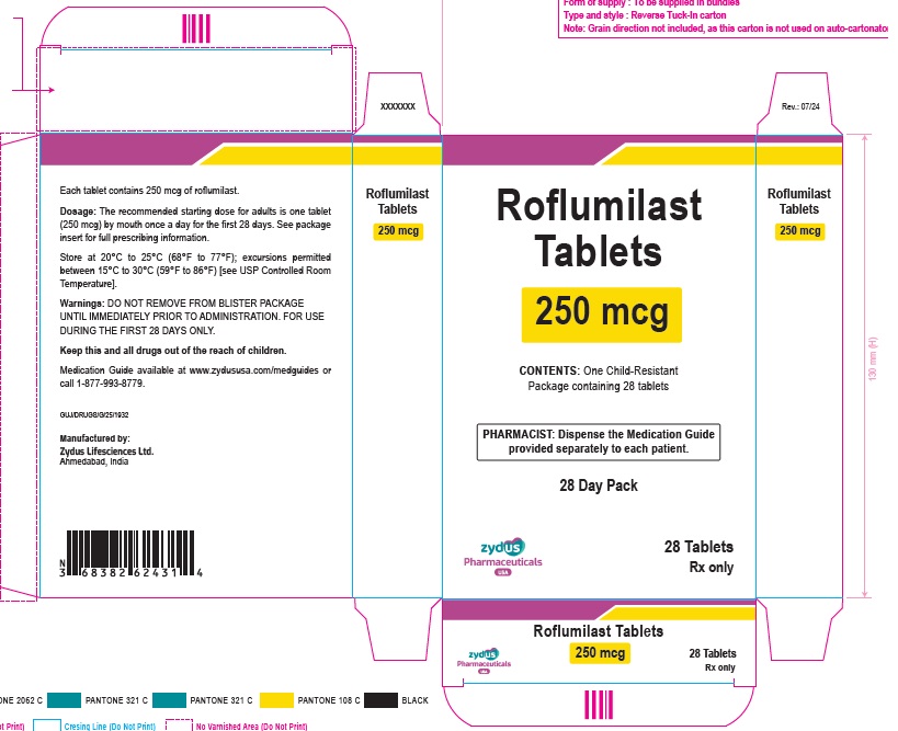 250 mcg blister label