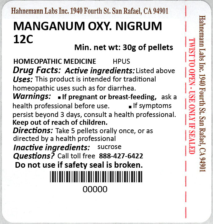 Manganum Oxydatum Nigrum 12C 30g