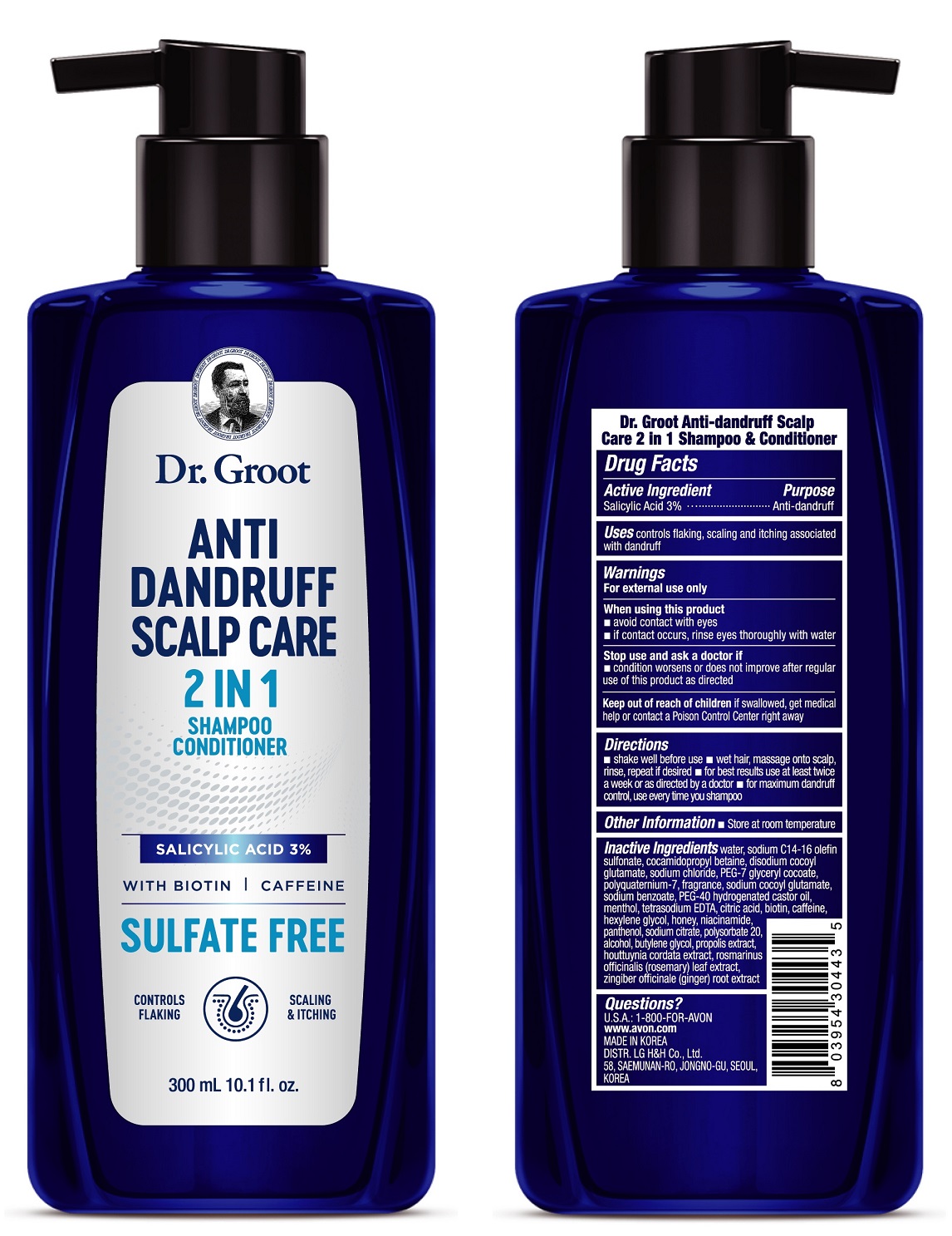 Dr Groot Anti Dandruff Scalp Care 2in1 Shampoo 300ml