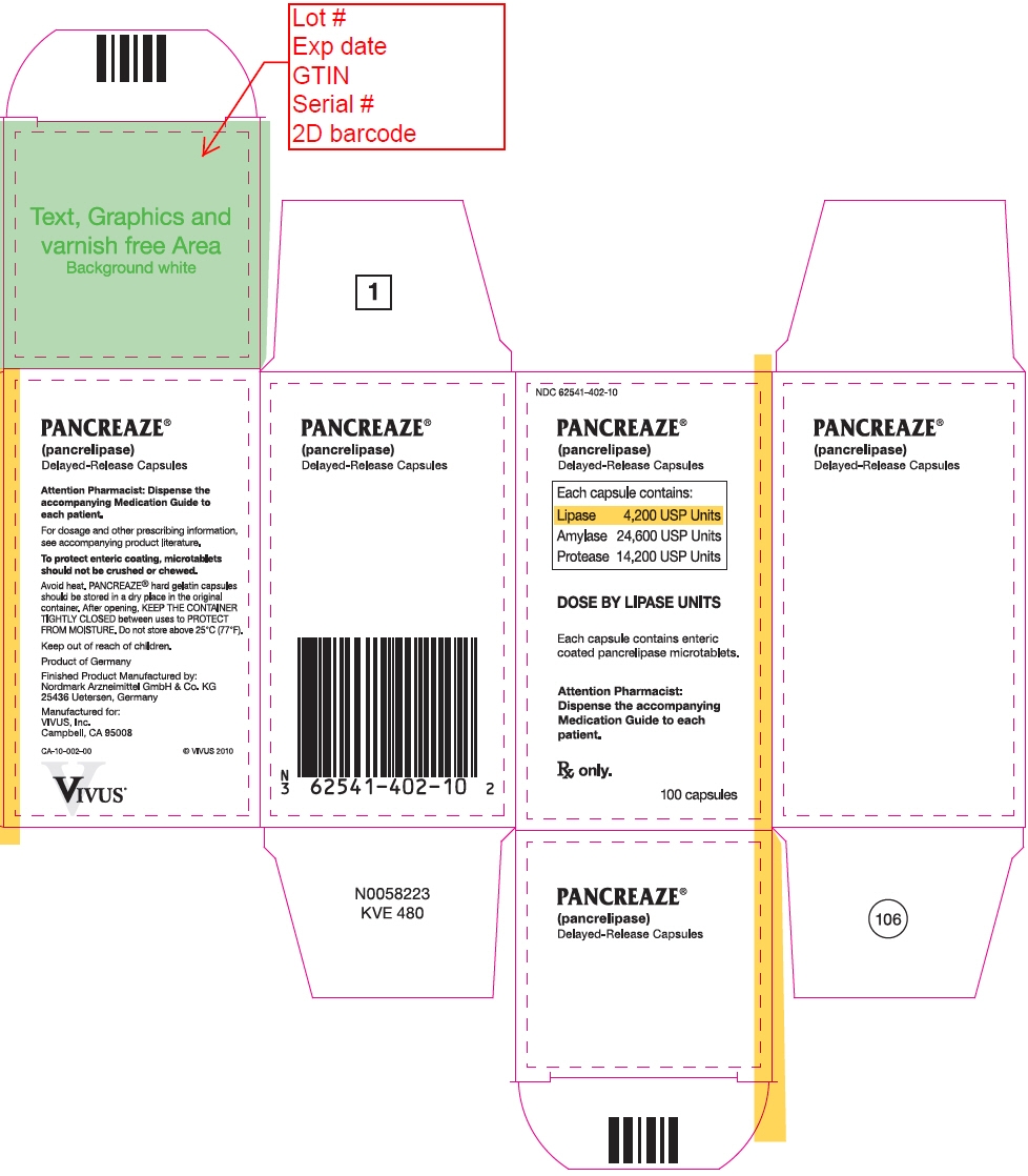 PRINCIPAL DISPLAY PANEL - 100 Capsule Bottle Carton - NDC: <a href=/NDC/62541-402-10>62541-402-10</a>