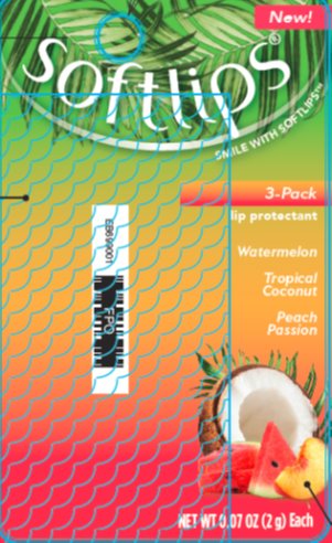 Softlips Lip Protectant: Watermelon, Tropical Coconut, Peach Passion