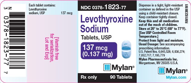 Levothyroxine Sodium Tablets 137 mcg Bottle Label