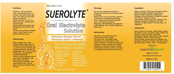 SUEROLYTE Oral Electrolyte Solution Orange Flavor
