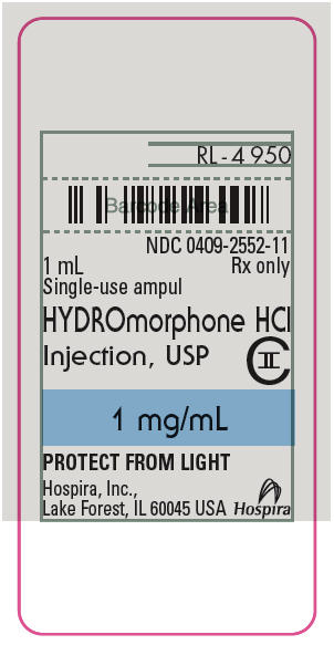 PRINCIPAL DISPLAY PANEL - 1 mg/mL Ampule Label