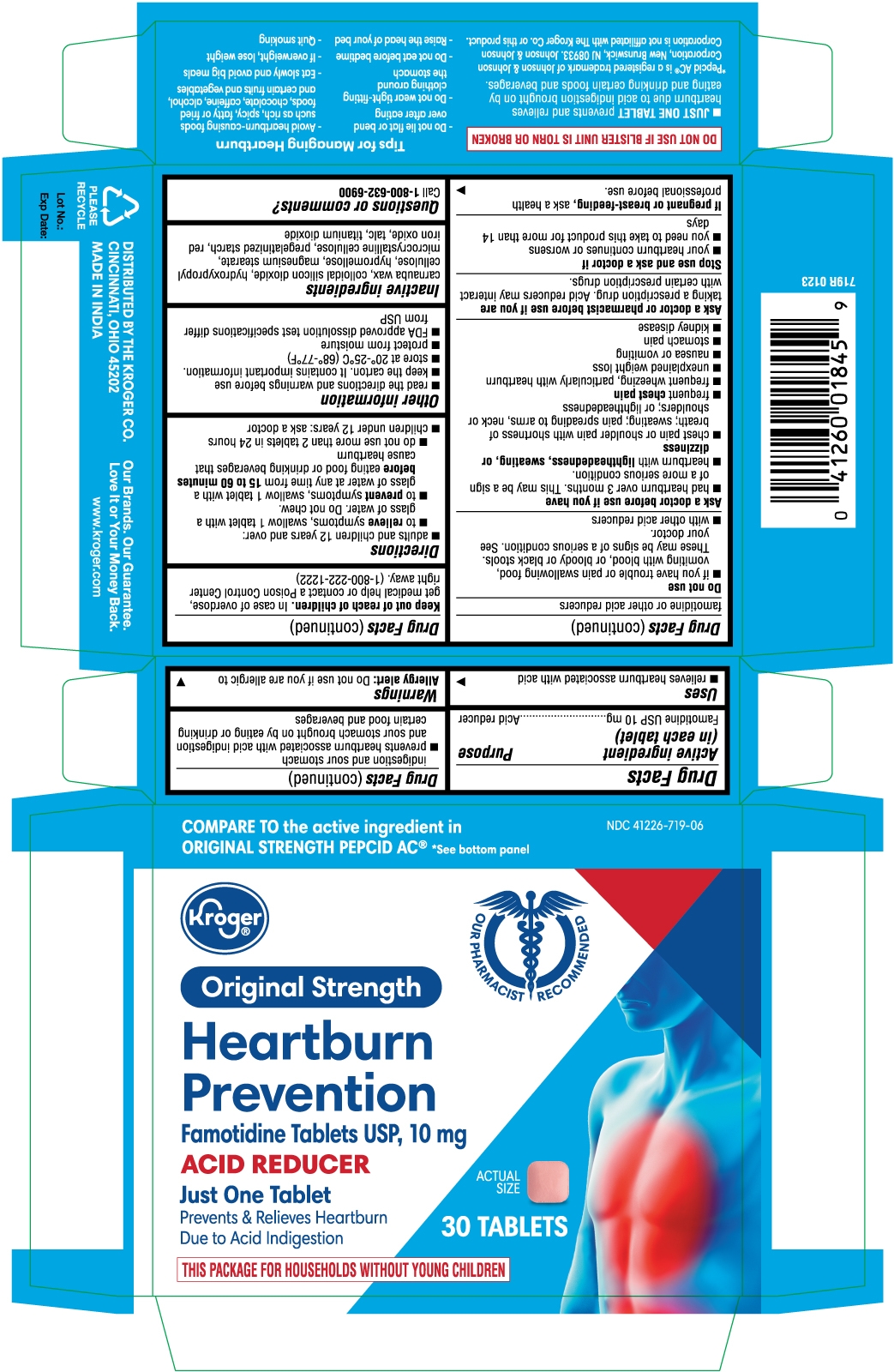 ORIGINAL STRENGTH HEARTBURN PREVENTION- famotidine tablet