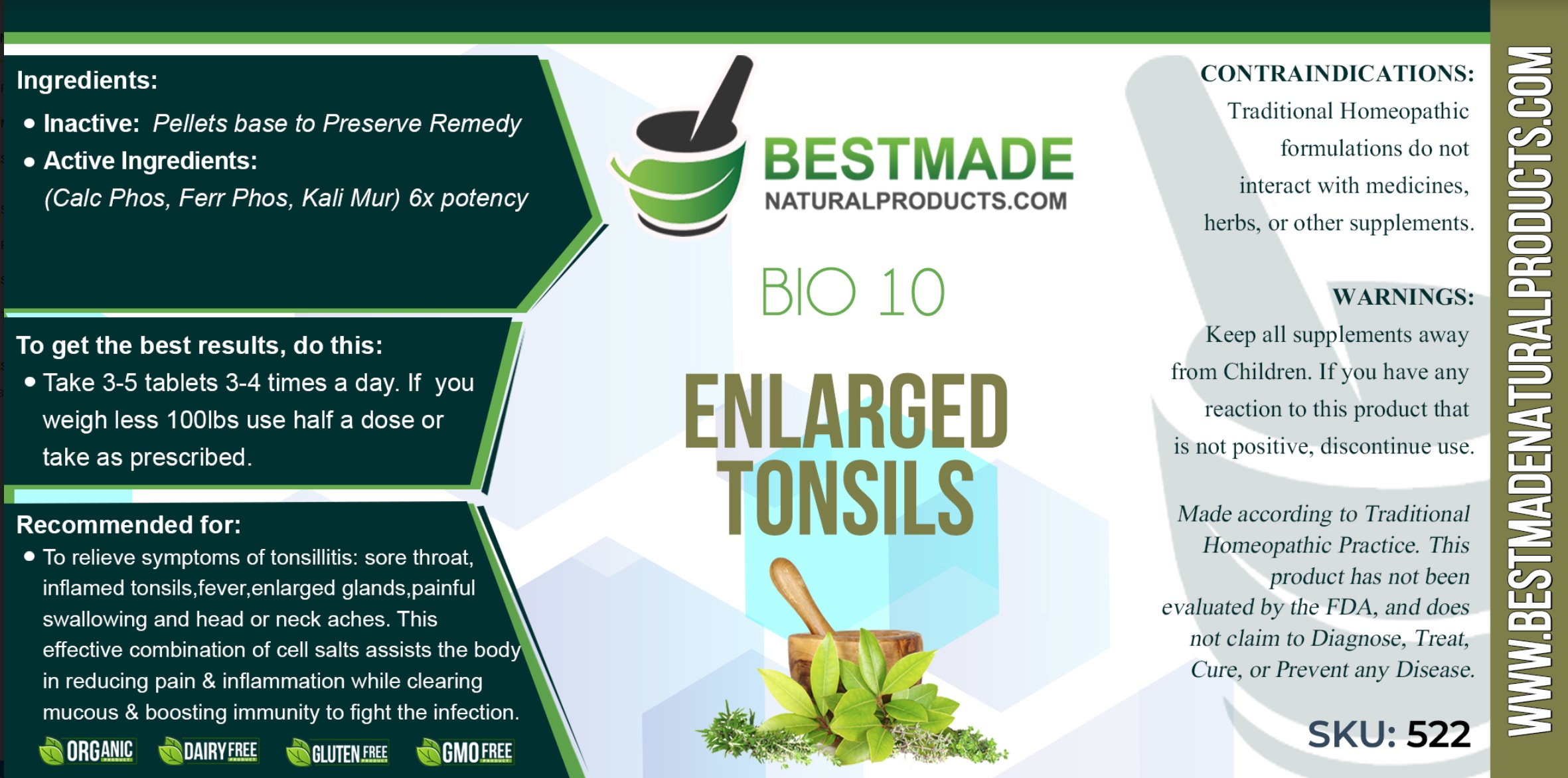 bio10 dosage and administration