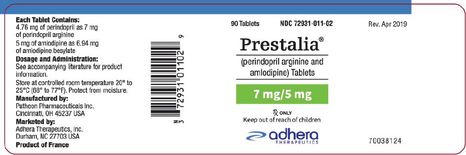 PRINCIPAL DISPLAY PANEL - 7 mg/5 mg Tablet Bottle Label