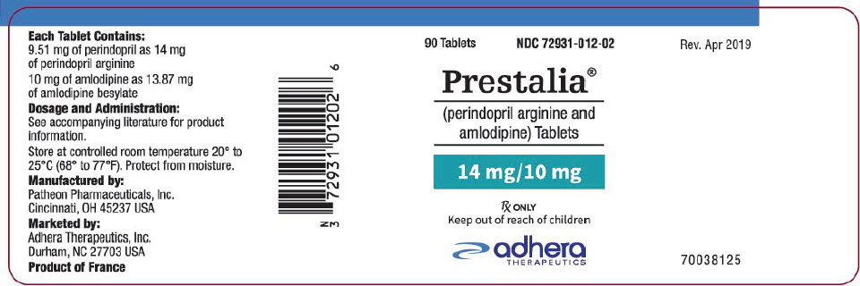 PRINCIPAL DISPLAY PANEL - 14 mg/10 mg Tablet Bottle Label