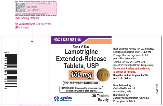 Lamotrigine extended-release tablets