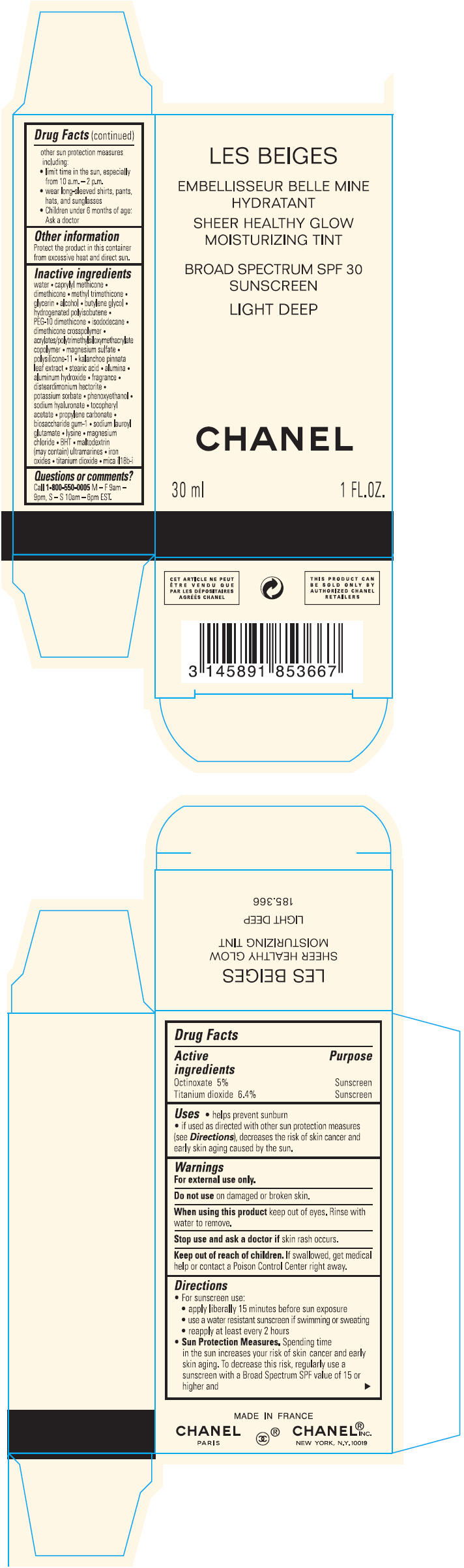 PRINCIPAL DISPLAY PANEL - 30 ml Bottle Carton - Light Deep