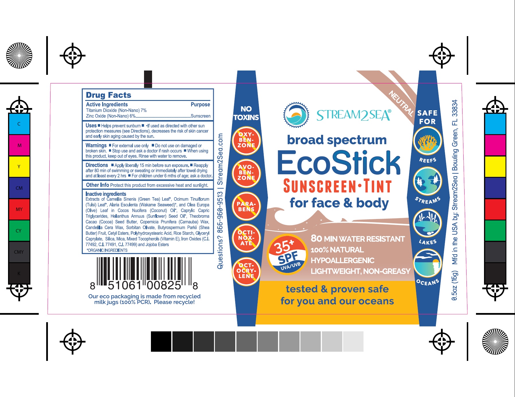 EcoStick Sport Screenscreen Tint Container Label