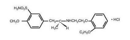 tamsulosin hydrochloride structural formula