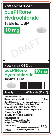 Buspirone Hydrochloride Tablets, USP 10 mg Unit Carton Label