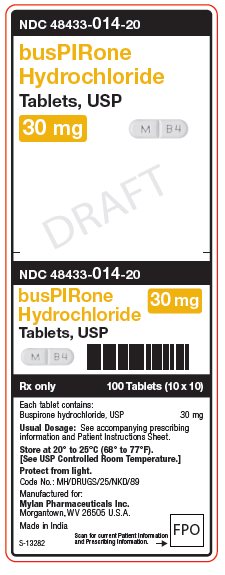 Buspirone Hydrochloride Tablets, USP 30 mg Unit Carton Label