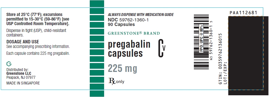 PRINCIPAL DISPLAY PANEL - 225 mg Capsule Bottle Label