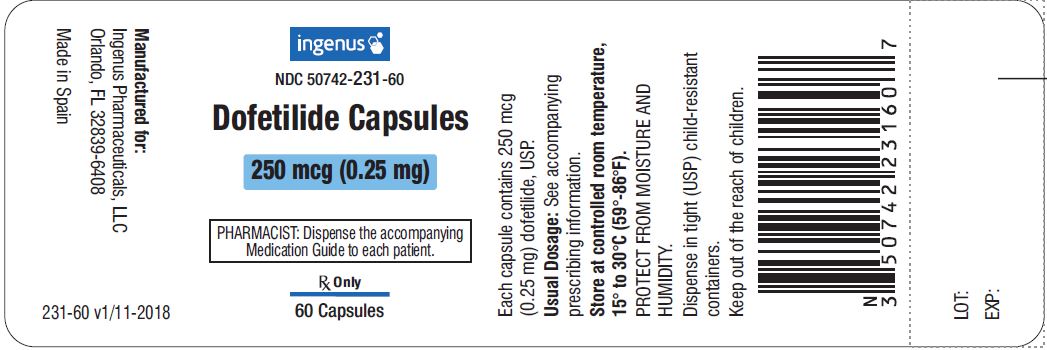Container Label 0.25 mg - 60s Count