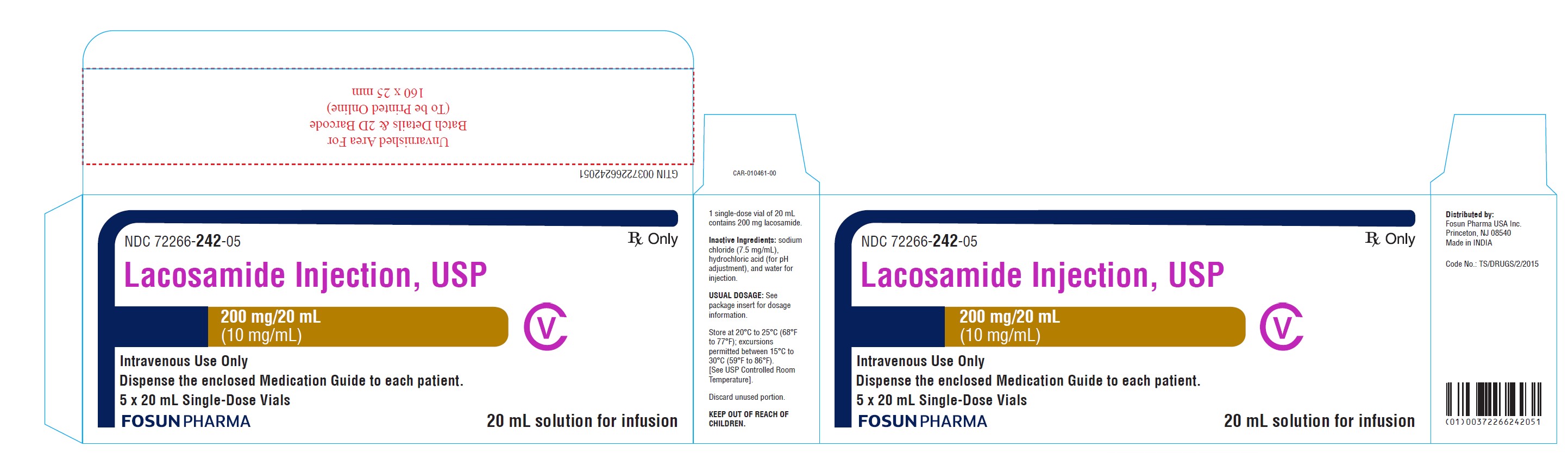 Lacosamide Carton Label