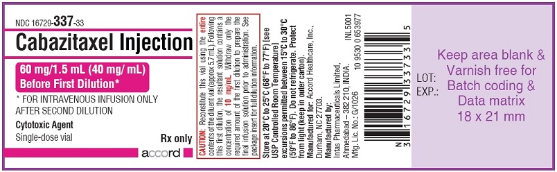 Cabazitaxel Injection - 5.7 mL Label