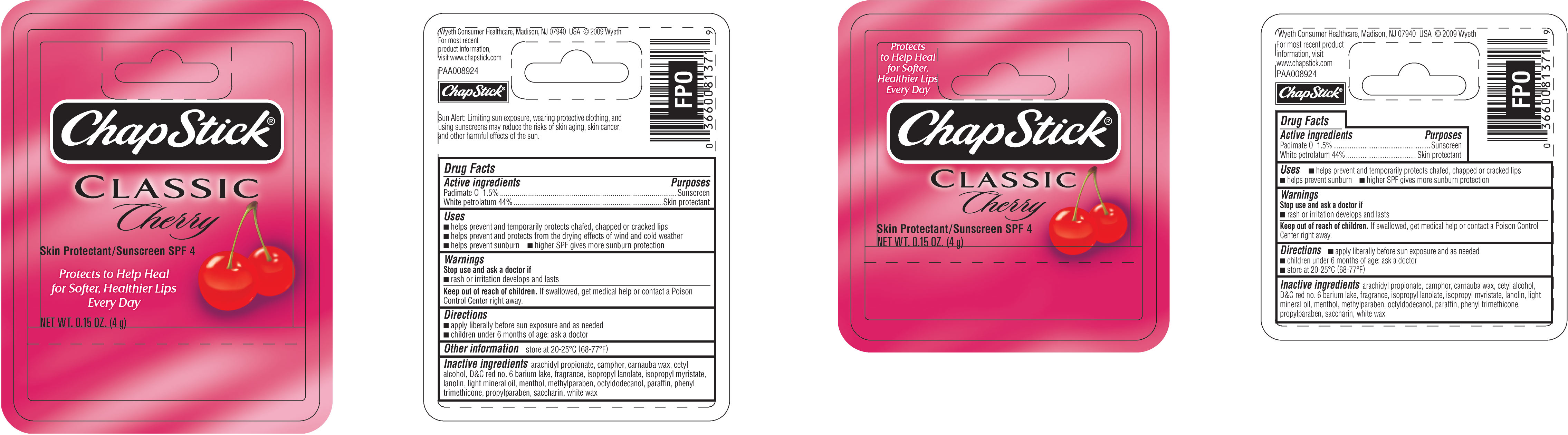 ChapStick Classic Cherry Packaging