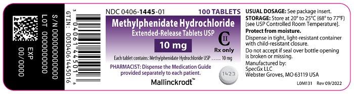 Methylphenidate Hydrochloride Extended-Release Tablets 10 mg