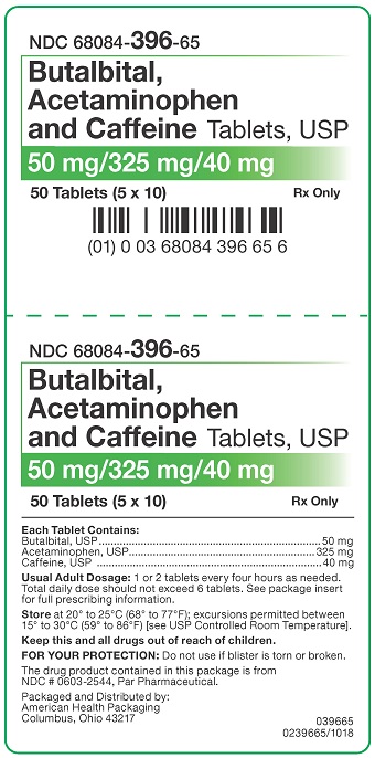 50-325-40 mg Butalbital APAP Caffeine Tablets Carton