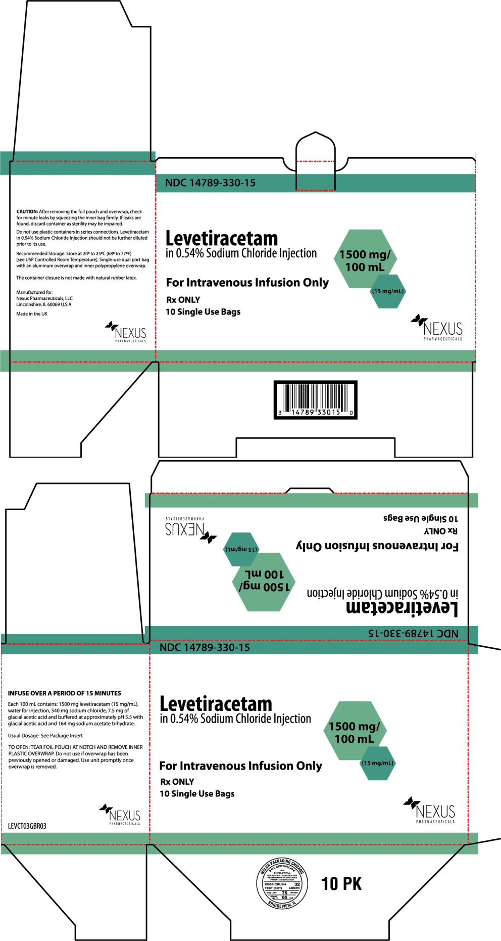 Principal Display Panel – 15mg/mL Carton Label
