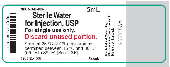 PRINCIPAL DISPLAY PANEL - 5mL Water Label