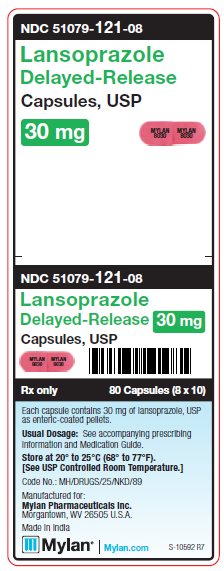 Lansoprazole Delayed-Release 30 mg Capsules Unit Carton Label