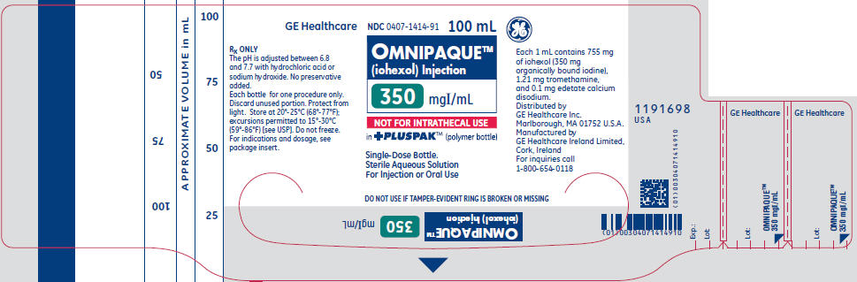 PRINCIPAL DISPLAY PANEL - 350 mgI/mL Bottle Label