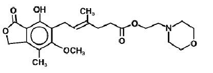 structural formula for mycophenolate mofetil