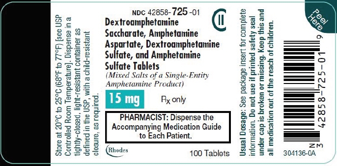 PRINCIPAL DISPLAY PANEL - 15 mg Tablet Bottle Label