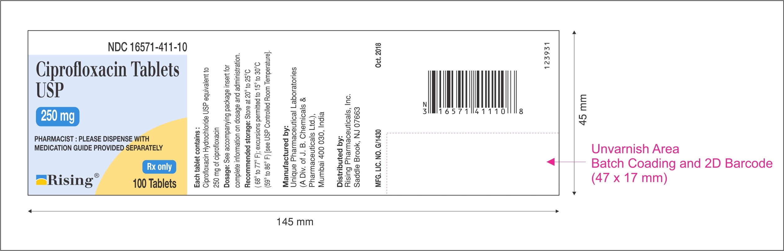 Ciprofloxacin-Tab-250-100s