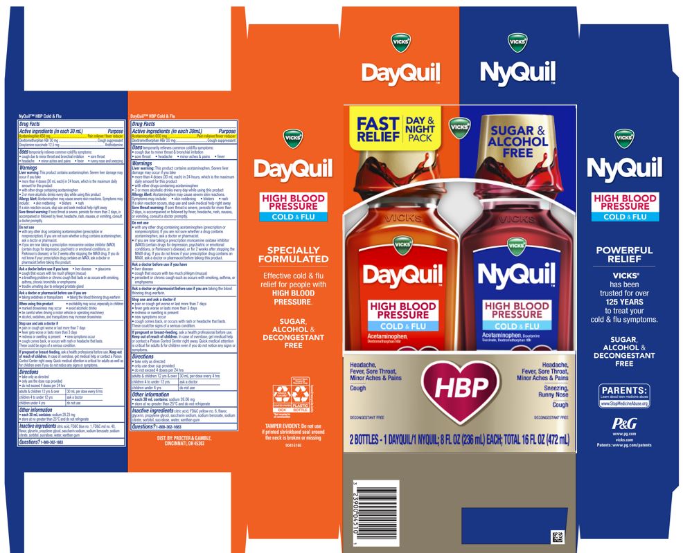 VICKS DAYQUIL AND VICKS NYQUIL HIGH BLOOD PRESSURE COLD AND FLU ...