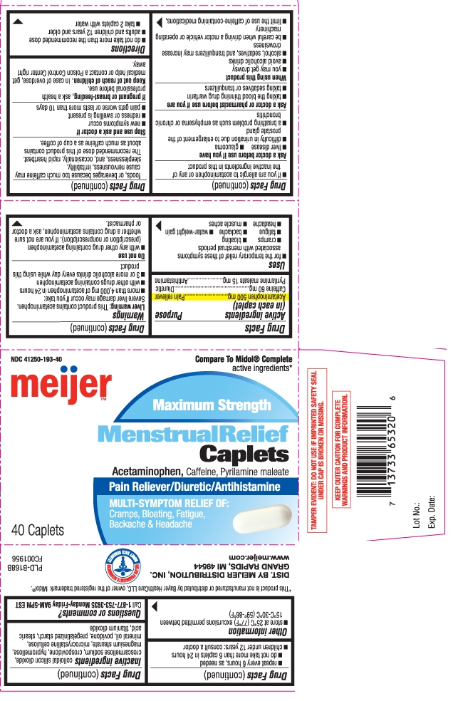 Acetaminophen 500 mg, Caffeine 65 mg, Pyrilamine maleate 15 mg