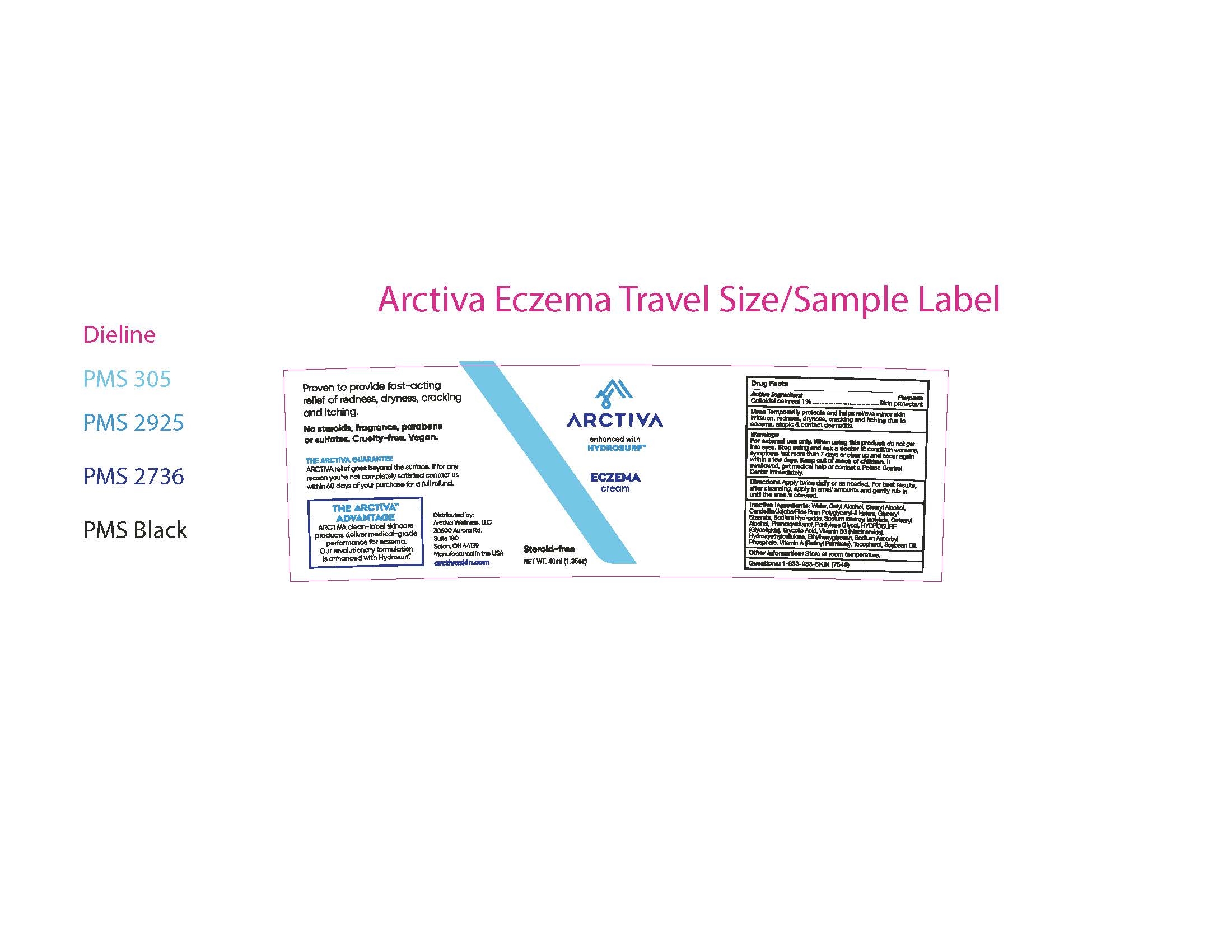 eczema 40ml label