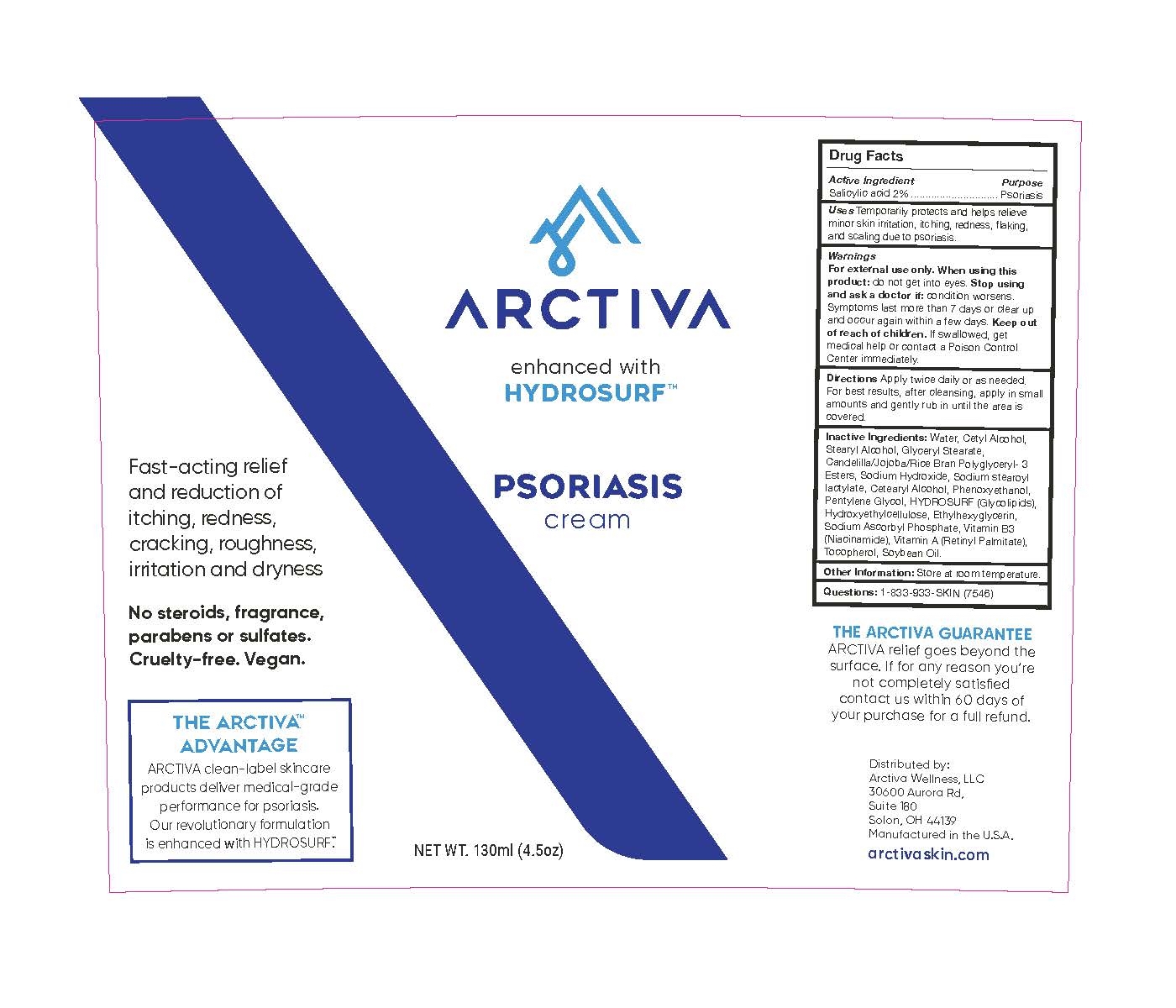 psoriasis 130ml label