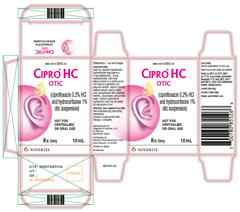 Cipro Hc Ciprofloxacin Hydrochloride And Hydrocortisone Suspension Drops