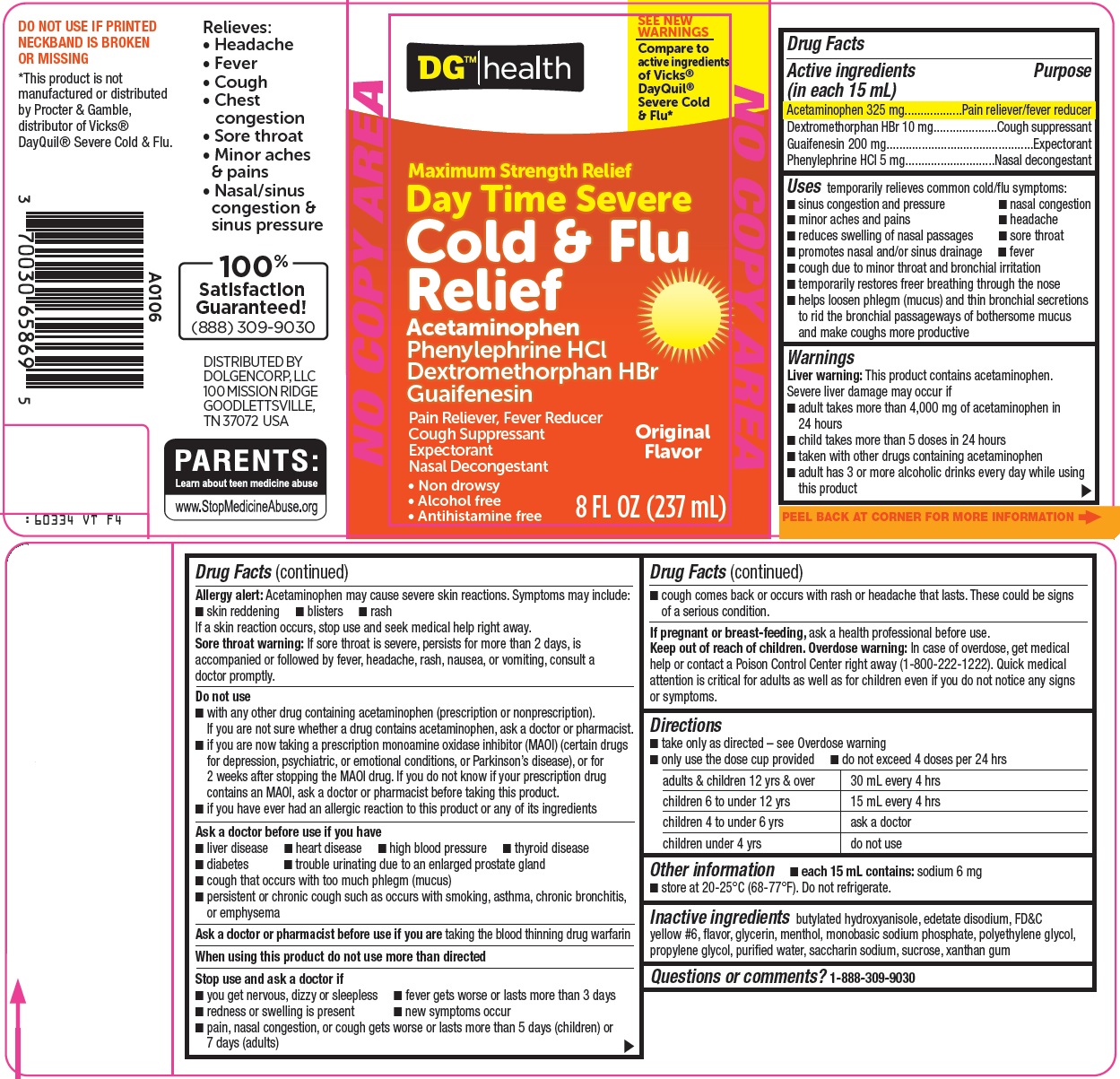 DG HEalth Day TIme Severe Cold & Flu Relief image