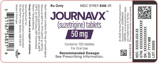 PRINCIPAL DISPLAY PANEL - 50 mg Tablet Bottle Label - NDC: <a href=/NDC/51167-548-31>51167-548-31</a>