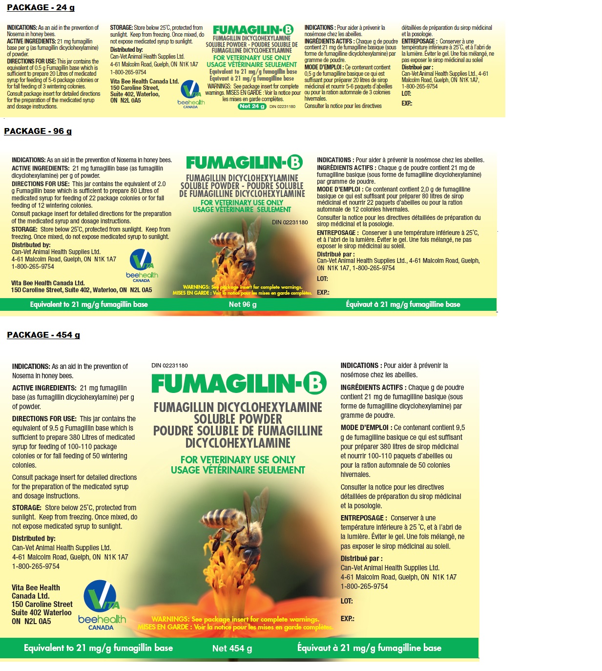 FUMAGILIN-B- Fumagillin Dicyclohexylamine Powder, For Solution