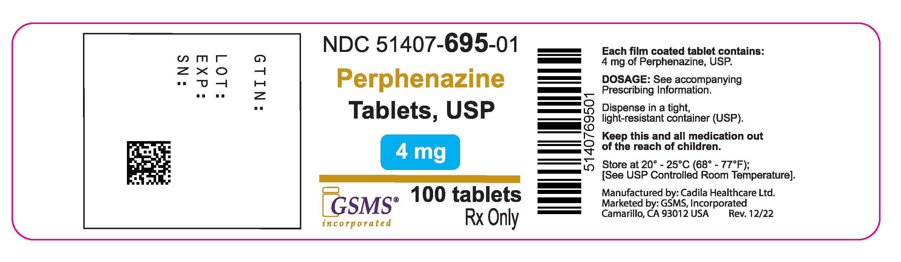 perphenazine by Golden State Medical Supply, Inc. PERPHENAZINE tablet