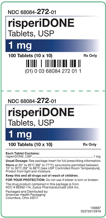 1 mg Risperidone Tablets Carton