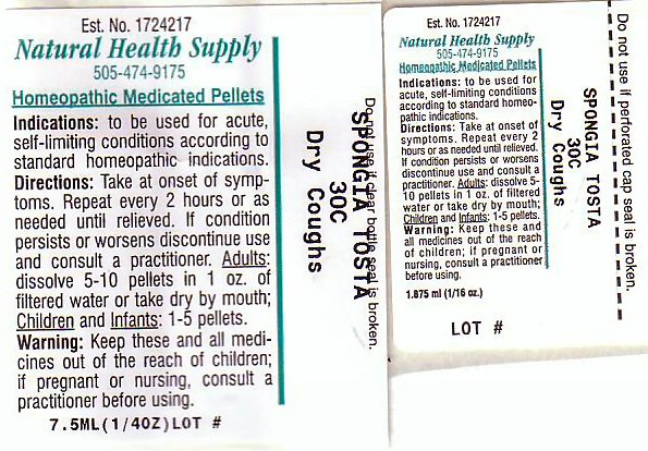 Dry Cough Label